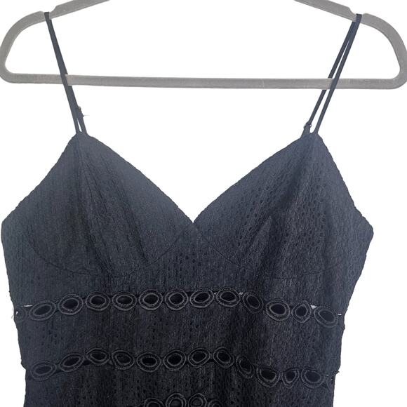 Bardot Dress Fit & Flare Dress Mini Dress Cocktail Dress Party Dress 8 Black - Picture 2 of 10